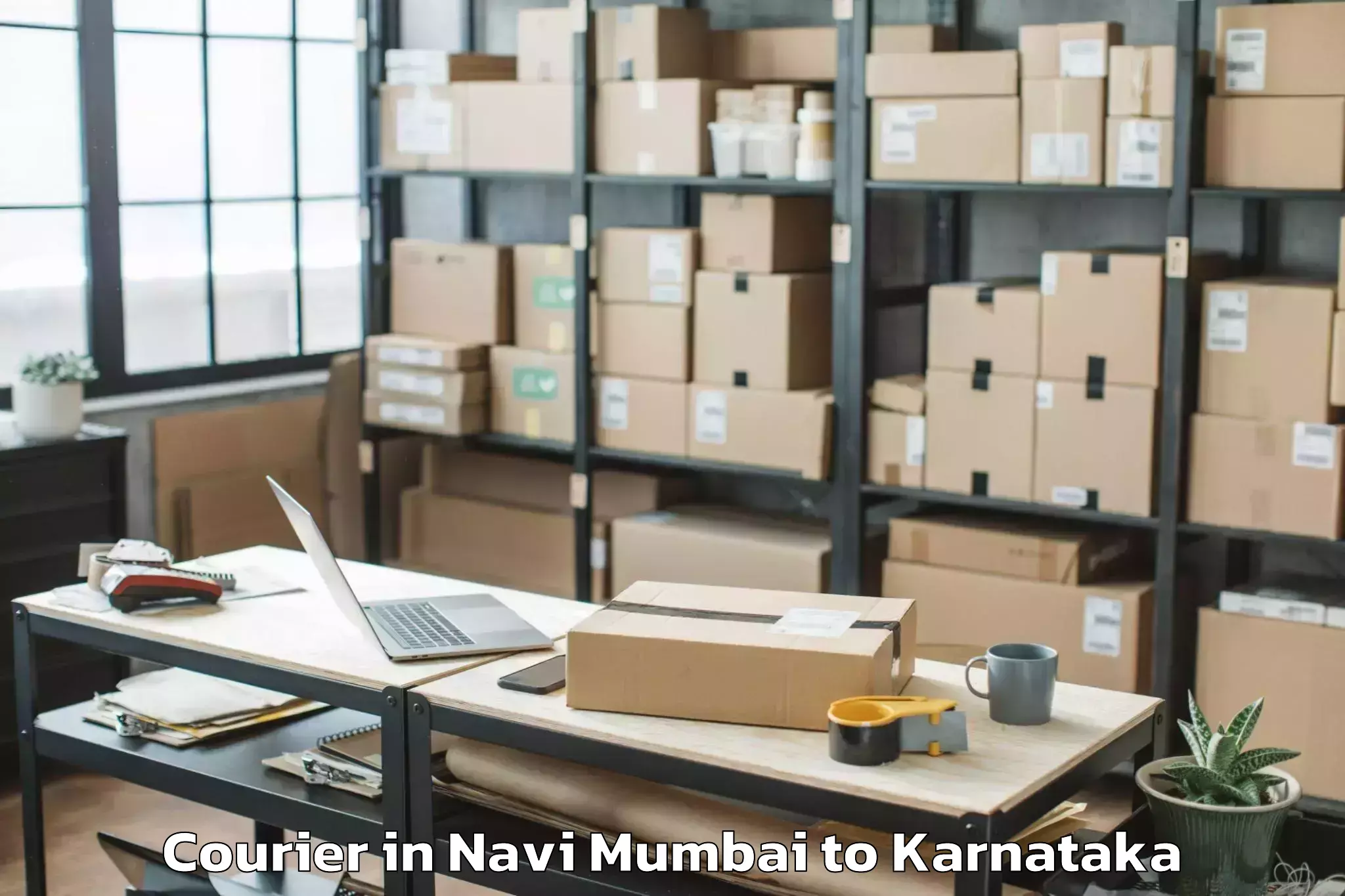 Affordable Navi Mumbai to Huliyar Courier